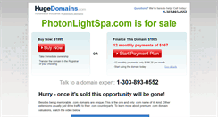 Desktop Screenshot of photonlightspa.com